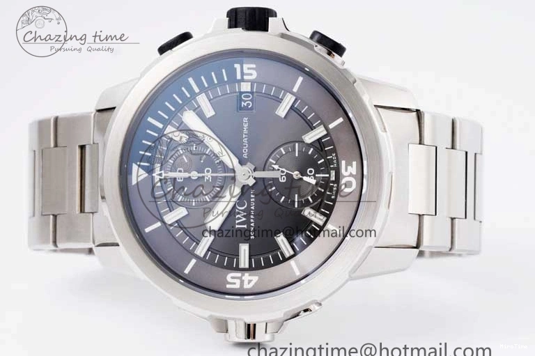 MIROTIME 0205 EasyCare Aquatimer Chrono SS V6SF 1:1 Best Edition Gray Dial on SS Bracelet A 7035